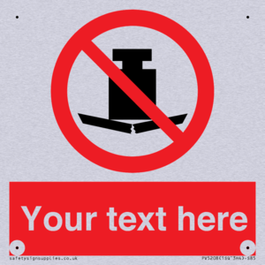 Custom No Heavy Loads Sign